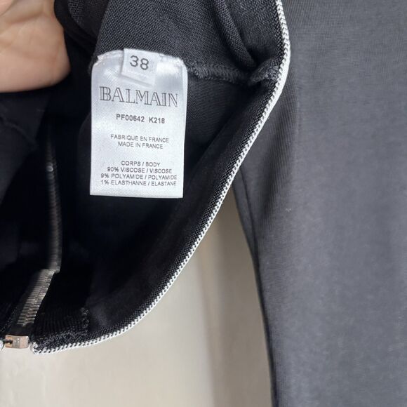 Balmain Knit Logo Crop Top - Picture 3 of 8